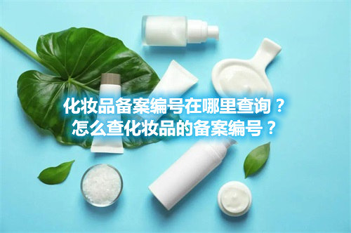 化妝品備案編號在哪里查詢？怎么查化妝品的備案編號？(圖1)